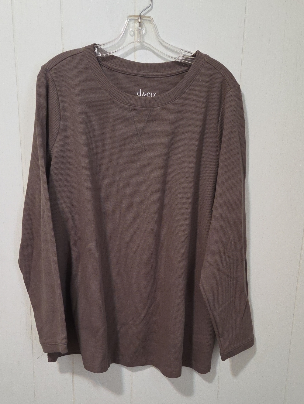 Womans Or Men's Long-Sleeve Crewneck Shirt - Taupe